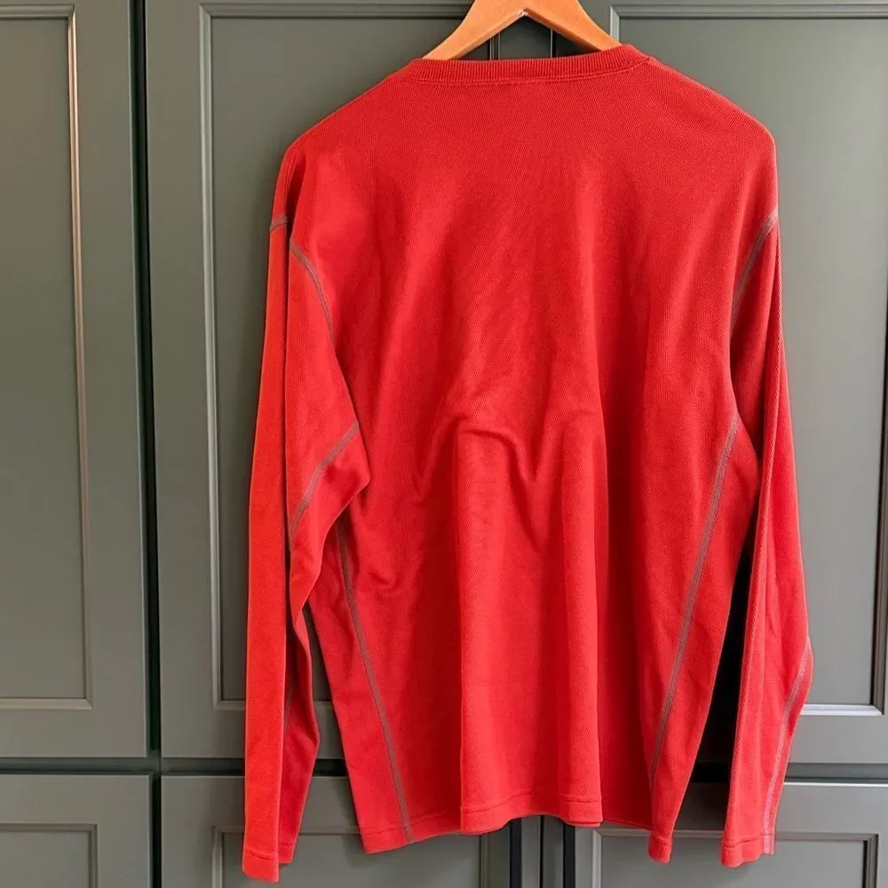 The North Face Men's Vibrant burnt orange Long Sleeve Thermal shirt. Size Large.